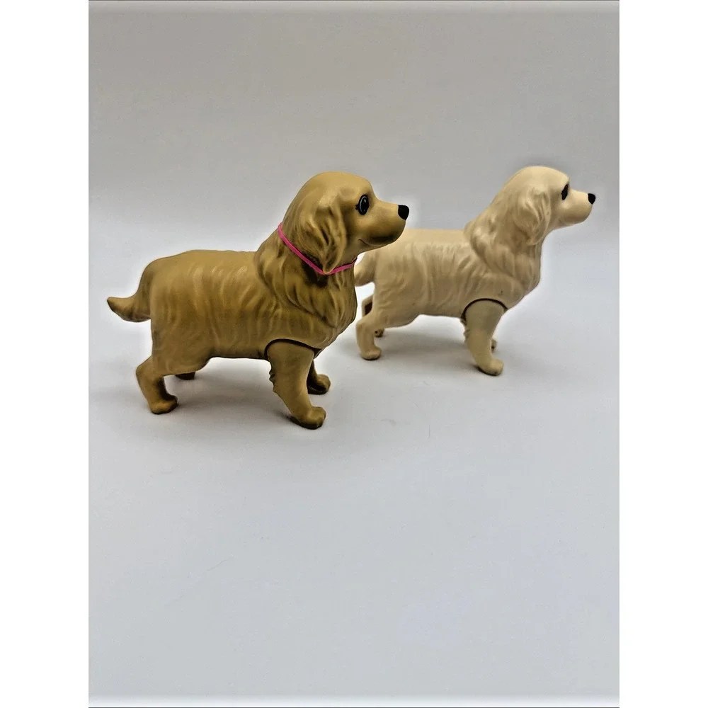 2016 Mattel Barbie Newborn Pups Two Golden Retriever Dog Mom Mother Pregnant Dog
